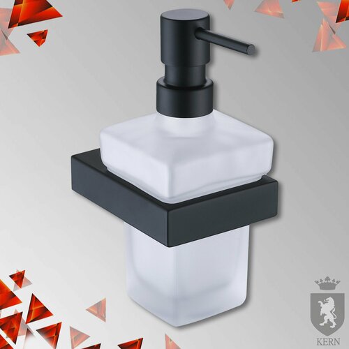 Настенный дозатор для жидкого мыла 300 мл KERN 9511 черный
