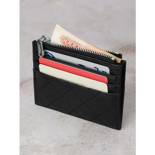Кошелек Capsa фактура гладкая черный 950₽
