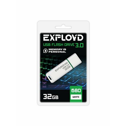 Флеш-накопитель USB 3.0 32GB Exployd 680 белый