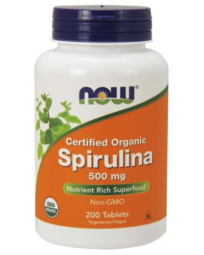 NOW Spirulina 500 mg 200 табл (NOW)
