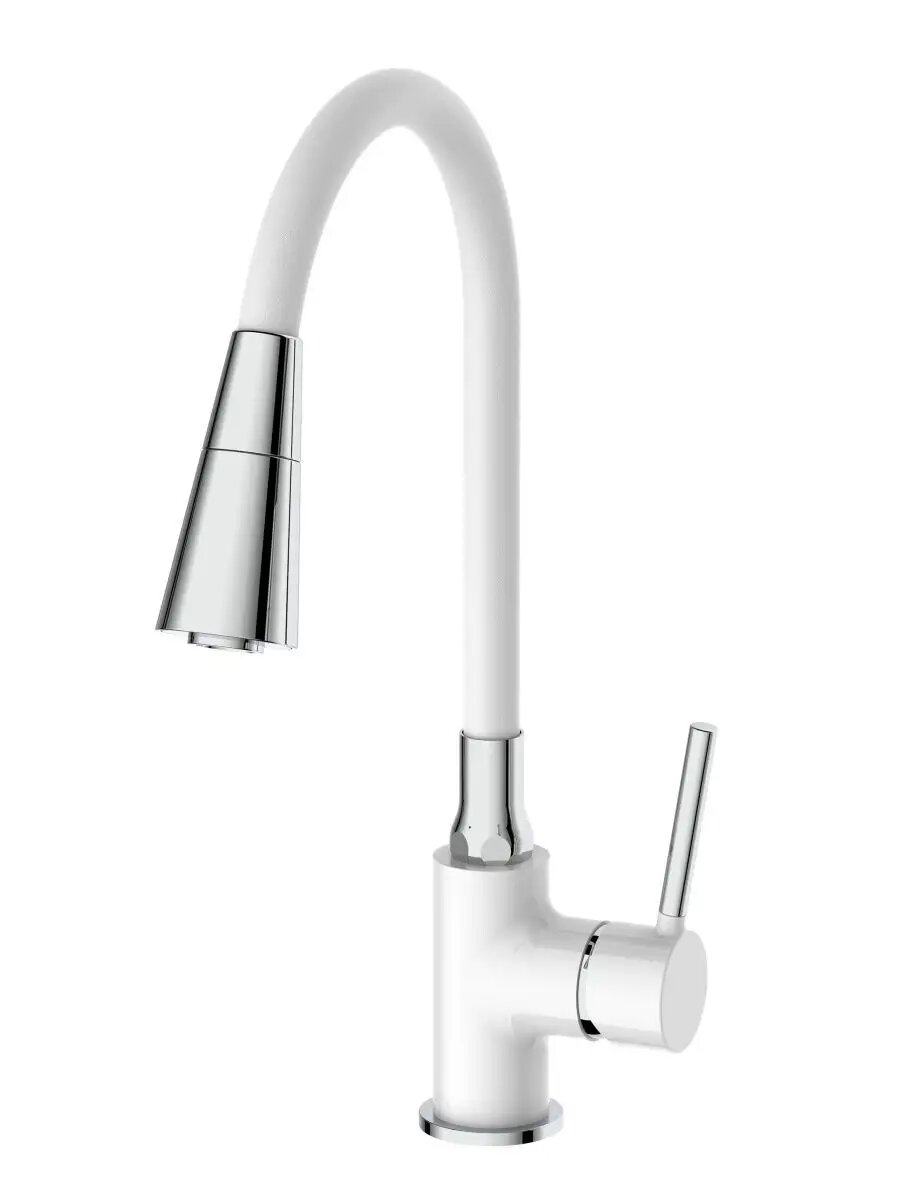 Смеситель для кухни F4044-8, латунь, поворотный излив, аэратор — фото 1