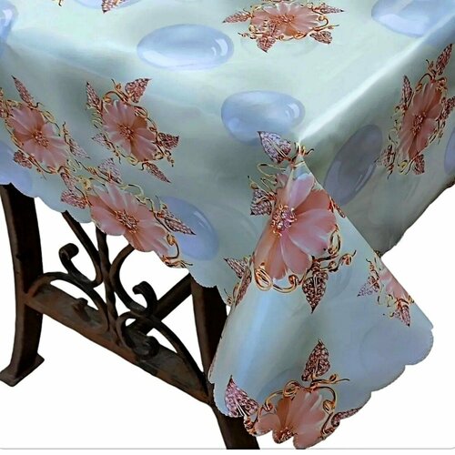 Скатерть на стол, Клеенка на стол на кухню, 105х135, праздничная , прямоугольная , Ажурная