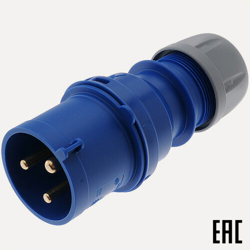 Изображение товара Вилка кабельная 2Р+Е 32А 250В IP44 PCE 023-6