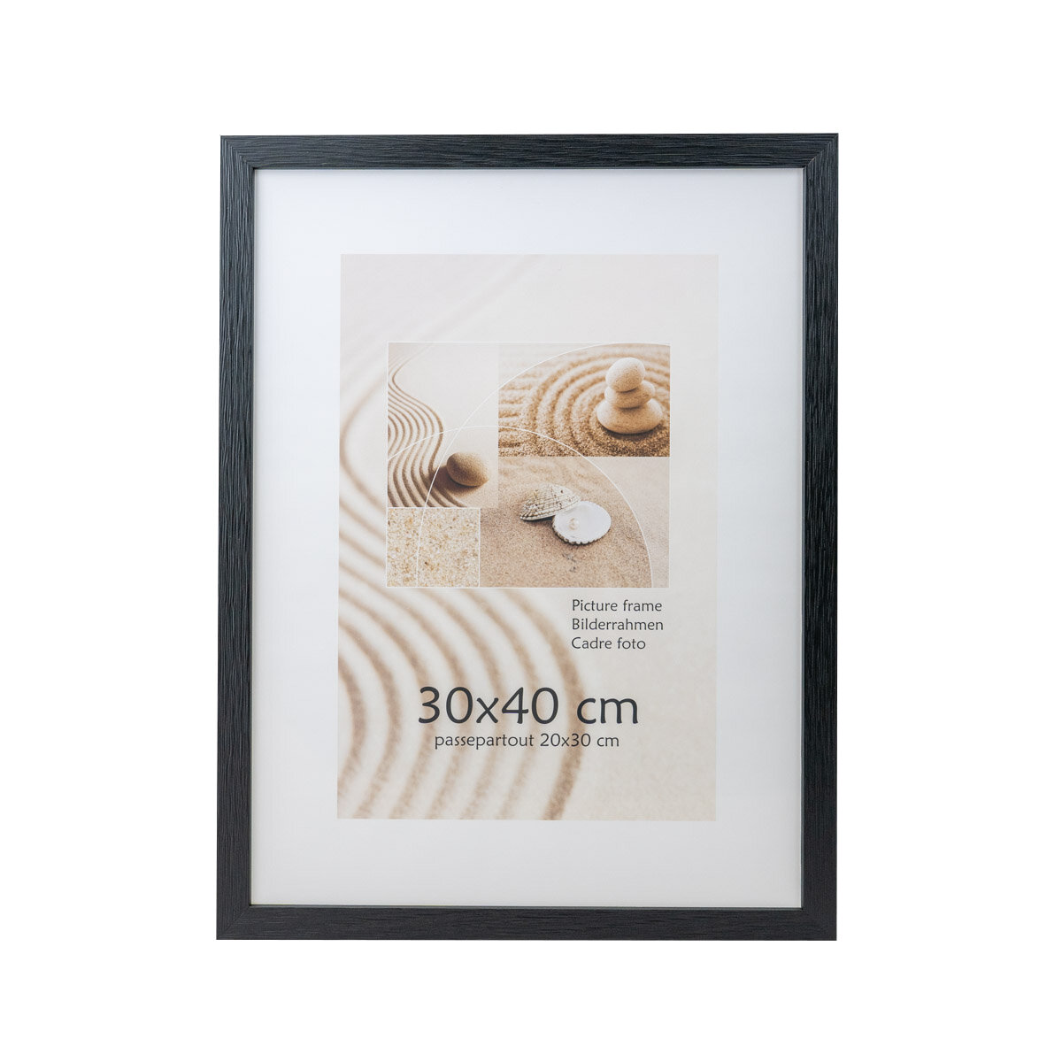 Фоторамка INNOVA 323-590 черная деревянная 30x40 см