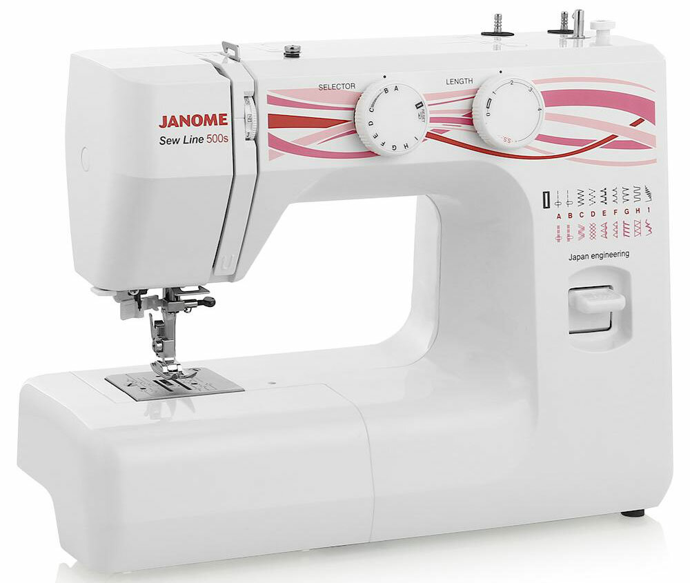 Швейная машина Janome Sew Line 500s белый, электромеханическая