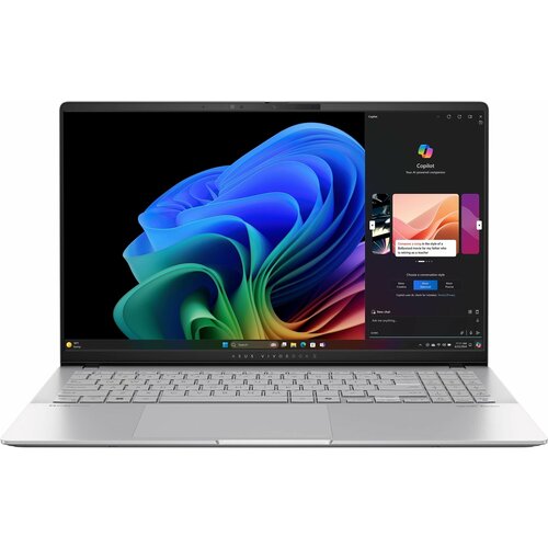 156 Ноутбук ASUS Vivobook S S5507QAD-PS96 3K OLED 28801620 SnapdragonX Elite X1-E78-10016GB1TBWindows11HomeCool Silver 90NB14Q2-M000W0 US Version 149990₽