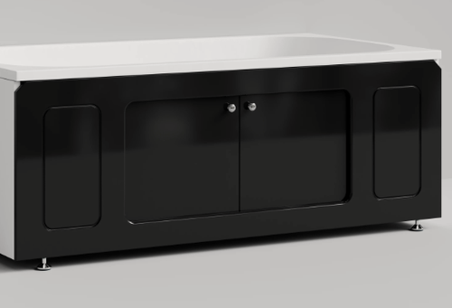 Изображение товара Экран под ванну, раздвижной, 150 см, чёрный