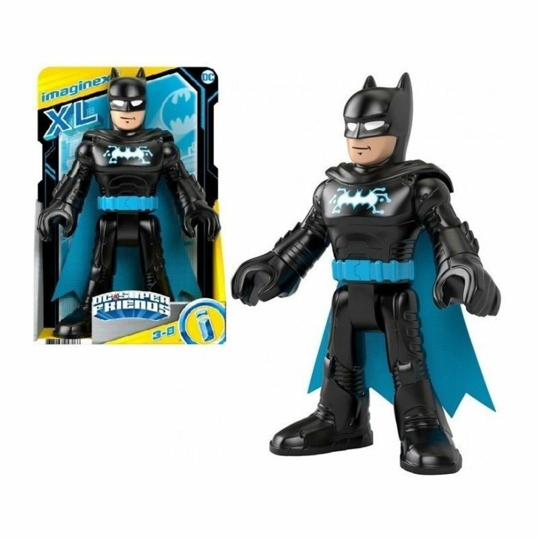 Игровой набор Mattel Imaginext DC Super Friends Batman - Большая фигурка Бэтмена XL Bat-Tech (черно-синяя) 25 см - GXH58