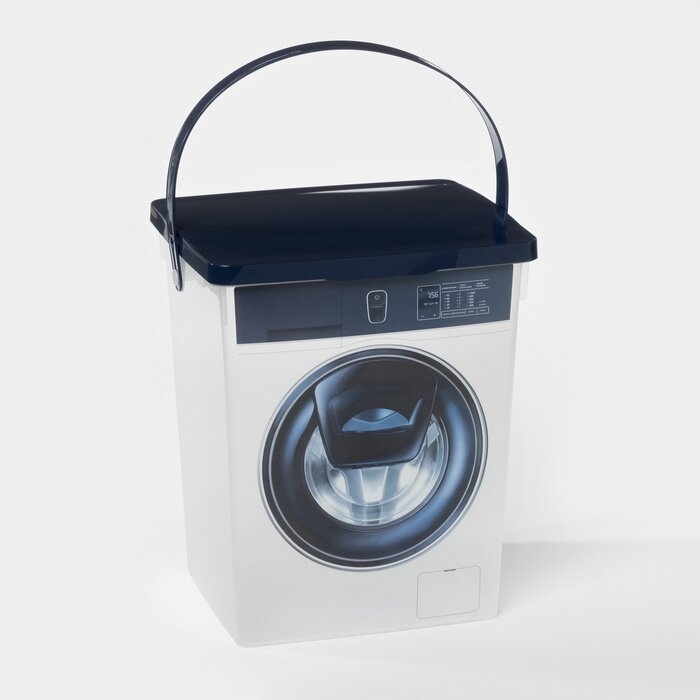 Контейнер для стирального порошка 5 л 19.6×16.7×23 см пластик Разноцветный