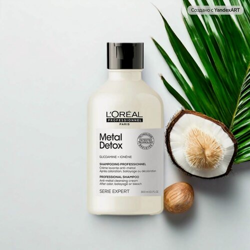 Изображение товара Serie Expert Metal Detox Шампунь для восстановления окрашенных волос, 300 мл