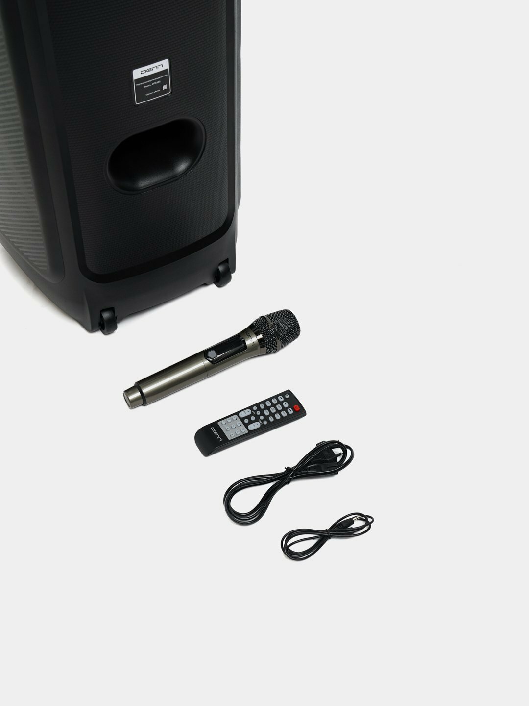 Портативная акустика DENN DPS555, Bluetooth, FM-тюнер, ручка, встроенный микрофон — фото 1
