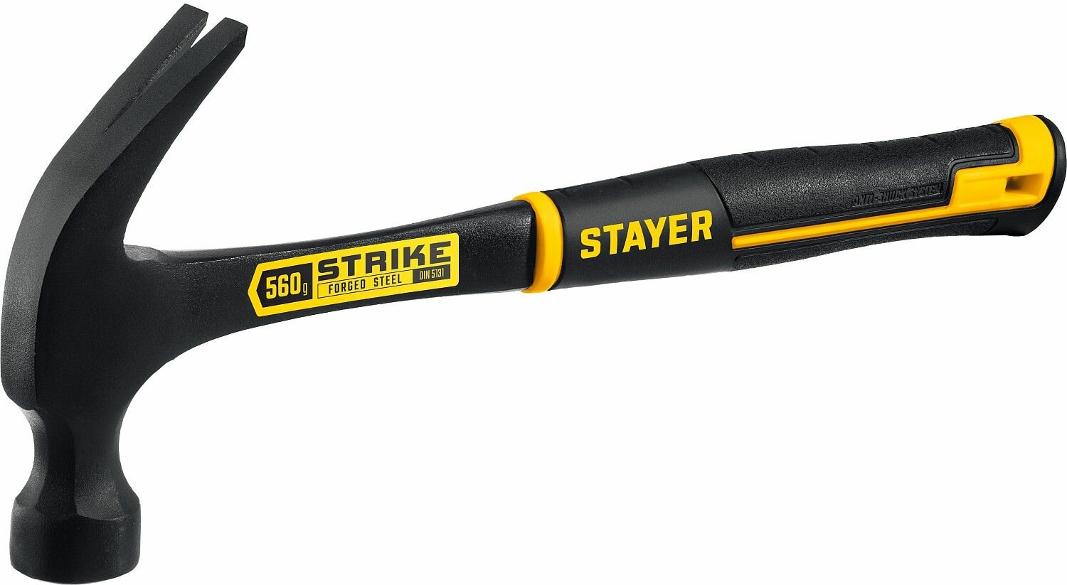 Цельнометаллический столярный молоток-гвоздодёр STAYER 560 г Professional 2025-560