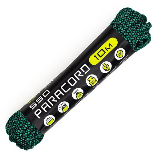 Паракорд 550 CORD nylon 10м EMERALD GREEN SNAKE