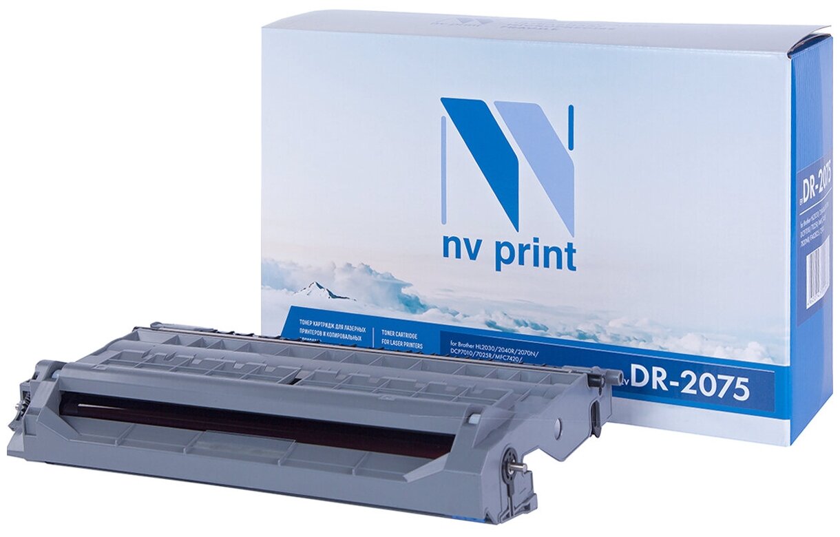 Драм-картридж NV Print NV-DR2075 для Brother HL-2030R, 40R, 70NR, FAX-2825R, 2920R, DCP-7010R, 25R, MFC-7420R (совместимый, чёрный, 12000 стр.)