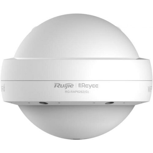 Ruijie Reyee AX1800 Dual Band Outdoor Wi-Fi6 Access Point, IP68 waterproof, 1201Mbps at 5GHz + 574Mbps at 2.4GHz, 2 10/100/1000base-t Ethernet uplink