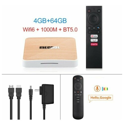 ТВ-приставка Mecool KM6 Deluxe Edition Android 10 4 ГБ 64 ГБ Wi-Fi Voice Remote 1439500₽