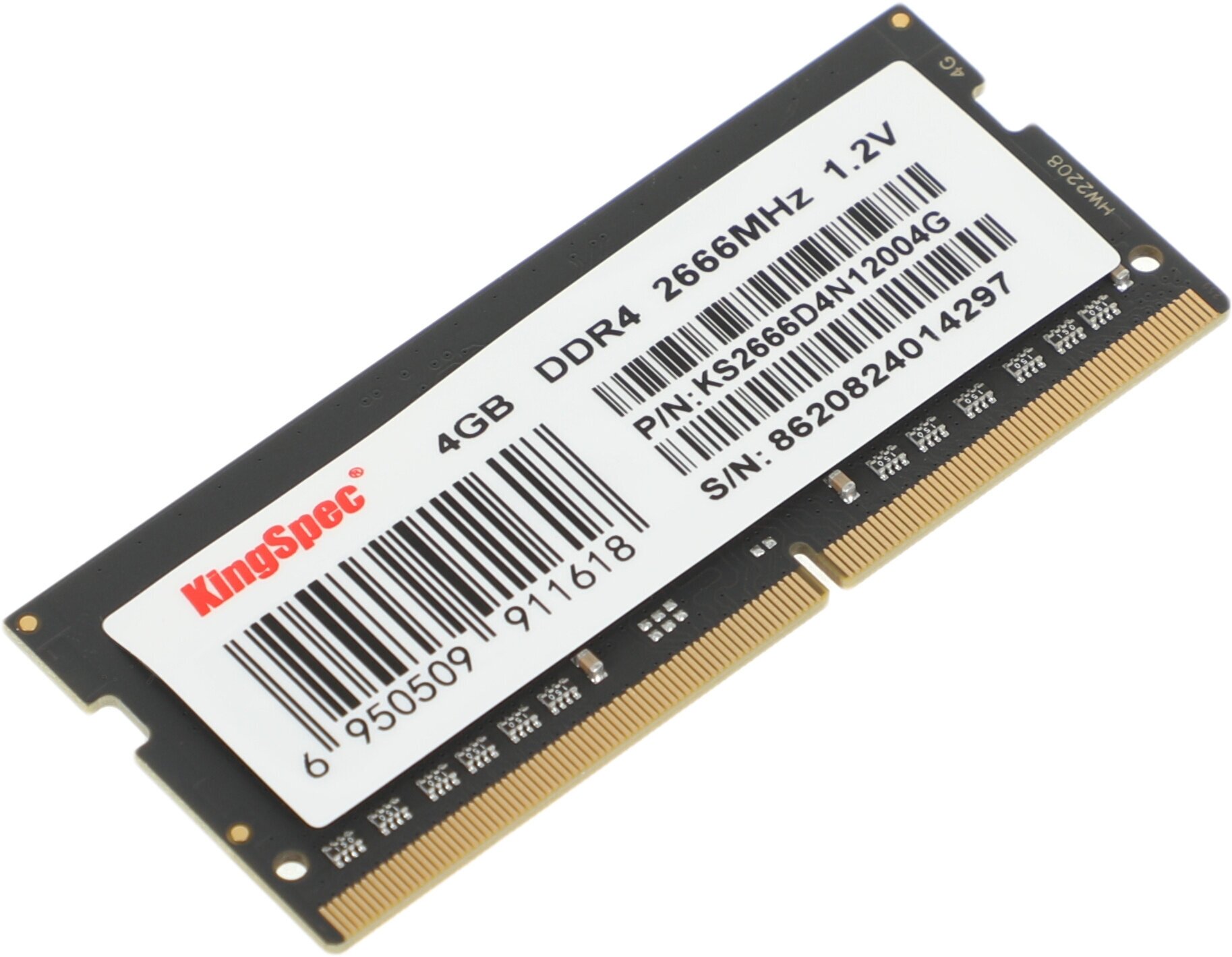 Оперативная память Kingspec DDR4 - 4Gb, 2666 МГц, SO-DIMM (ks2666d4n12004g) - фото №5