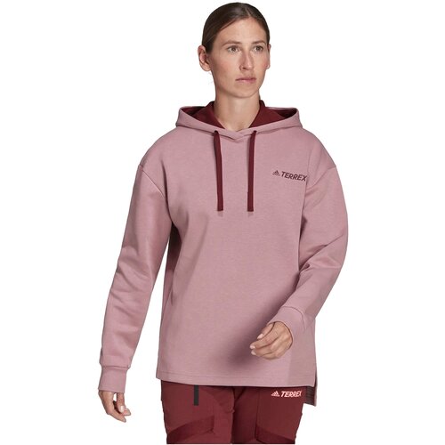 Толстовка adidas, размер XS INT, розовый kawaii anime harajuku hoodie women cute cartoon korean style sweatshirt fashion graphic hoodie female tops woman clothes худи