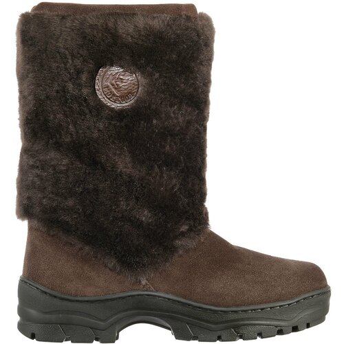 Унты Морегор, натуральный мех, спилок, полнота 7, размер 46, черный