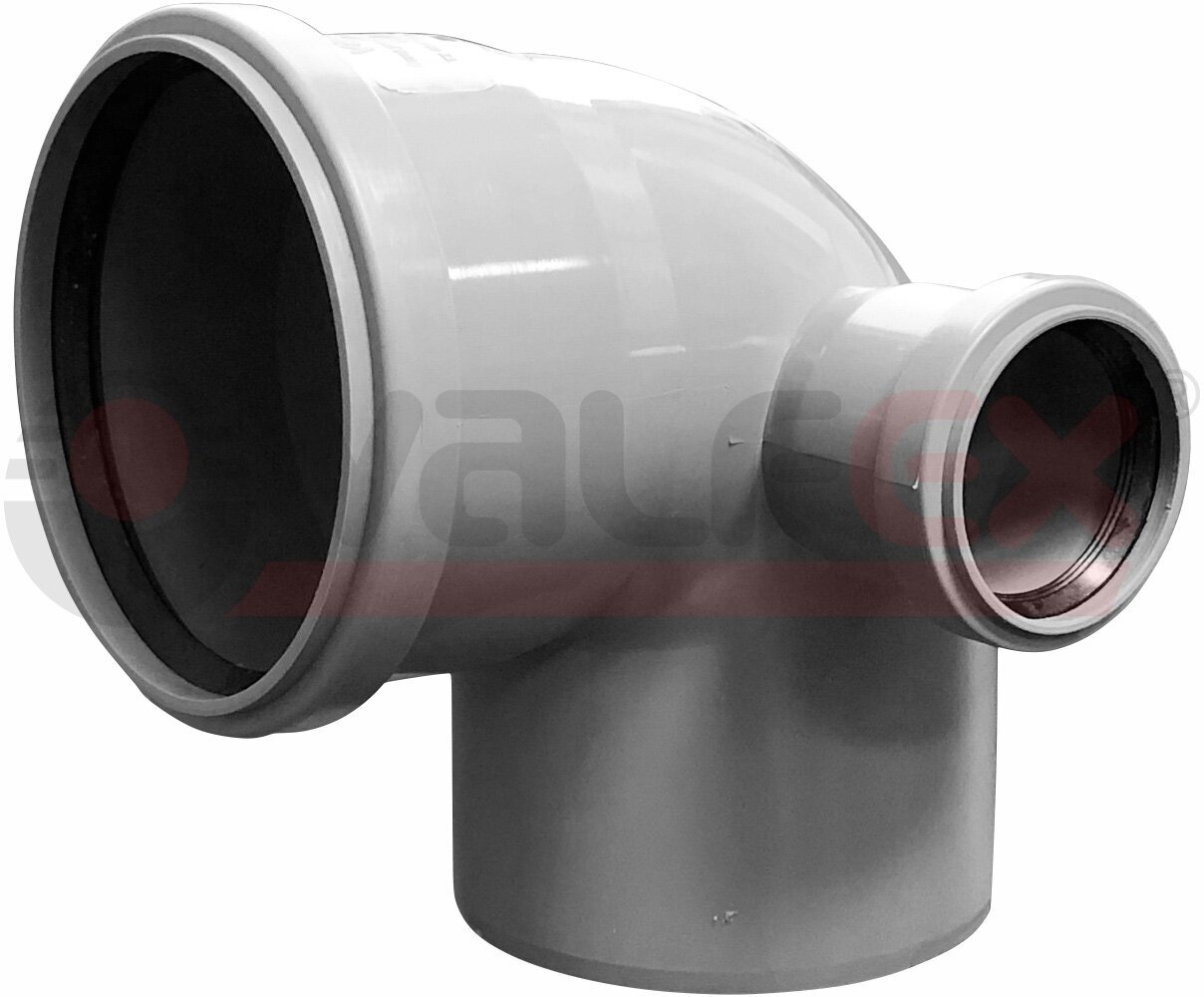 фото Отвод в/к 87гр Дн110 с вых. тыл Ø50 Valfex 23124150