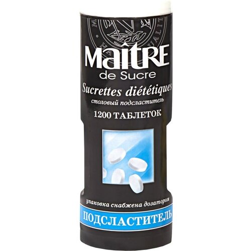 Заменитель сахара MAITRE de Sucre, 1200 шт, 72 г - 2 шт.
