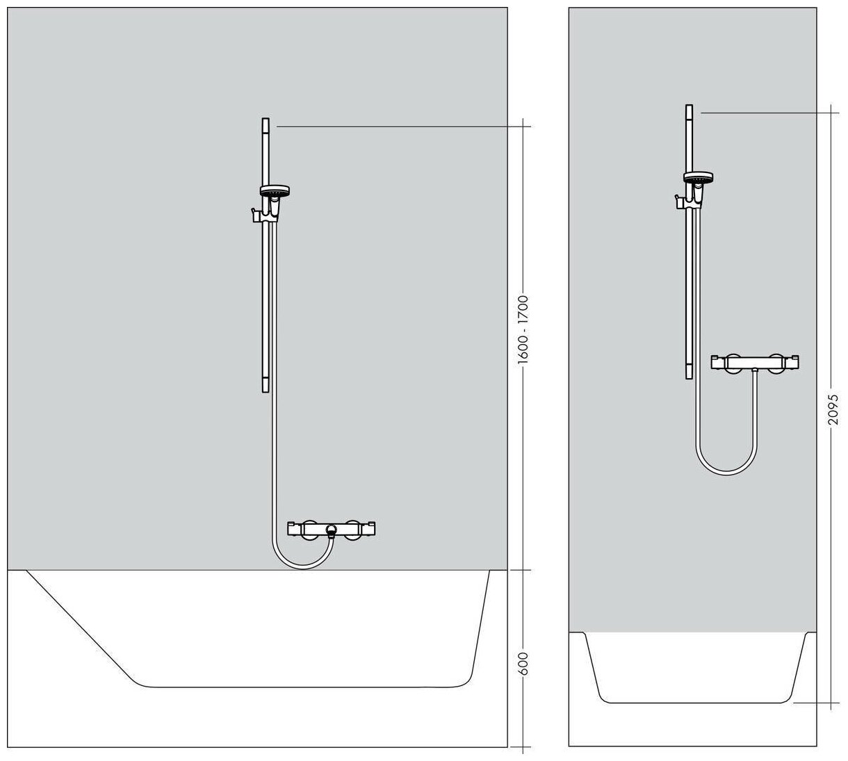 Штанга для душа Hansgrohe - фото №8