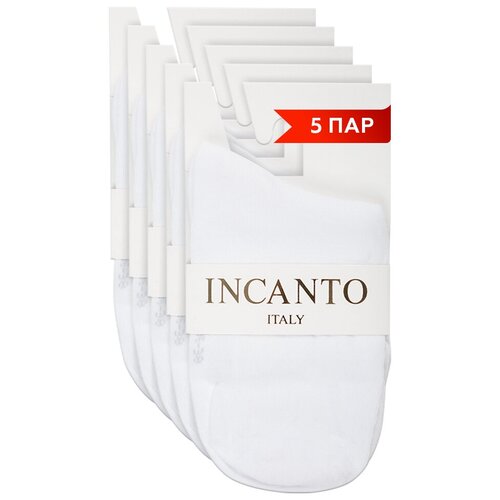 Носки Incanto, 5 пар, размер 36-38(2), белый носки incanto женские черные