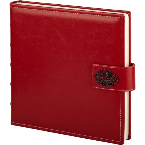 Фотоальбом с магнитными листами 28х31, 60 страниц (30 листов), пряжка, красный GF 3556