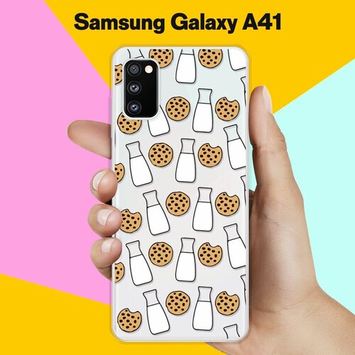 Силиконовый чехол Печеньки и молоко на Samsung Galaxy A41 силиконовый чехол молоко и печеньки на samsung galaxy s10