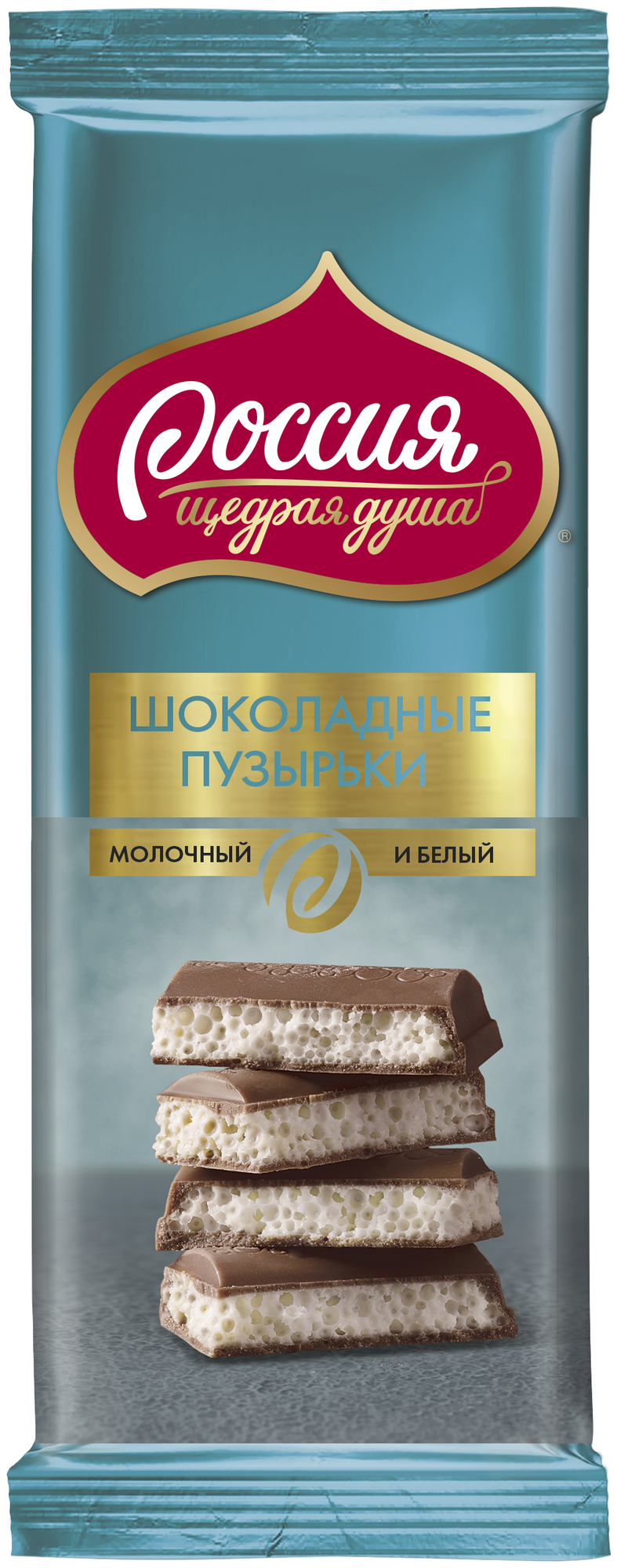 Шоколад Россия 82г/мол/Белый пористый