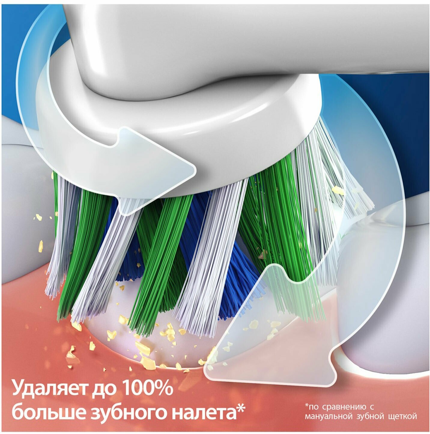 Зубная щетка электрическая ORAL-B (Орал-би) Vitality Pro, белая, 1 насадка - фотография № 8