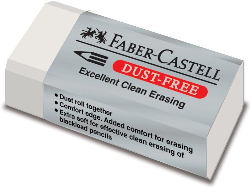Faber-Castell Ластик Dust free 187130 белый 5 шт. - фотография № 3