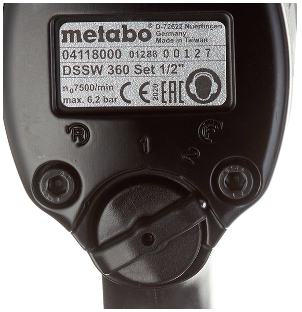 Пневмоинструмент Metabo DSSW 360 Set 604118500 . - фотография № 15