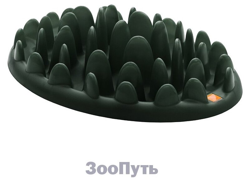 Миска для собак Northmate Green Large, размер 40х29х10 см., темно-зеленый - фотография № 4