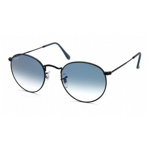 солнцезащитные очки ray ban круглые оправа металл градиентные черный Солнцезащитные очки Ray-Ban, бесцветный, черный