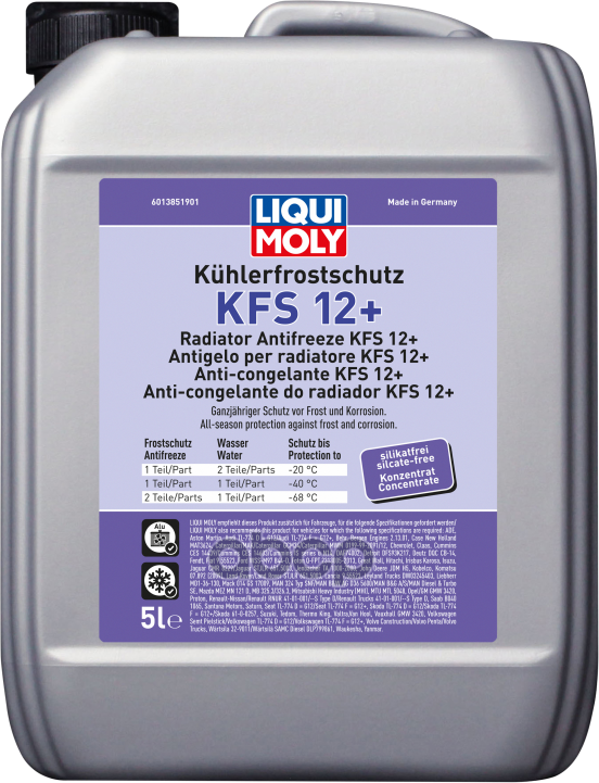 LIQUI MOLY 21146  замена 8841 Антифриз концентрат Kuhlerfrostschutz KFS 12+ 5л