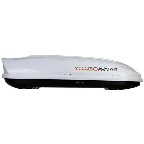 Автобокс YUAGO Avatar 460л Белый (тиснение) (EuroLock) двусторонний