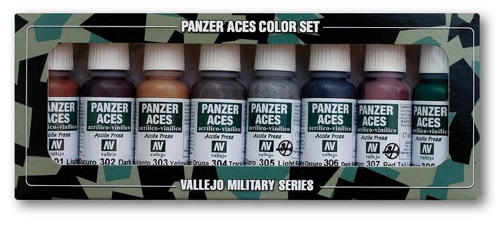 фото Набор Vallejo №1 Panzer Aces 8 цв. х 17мл.