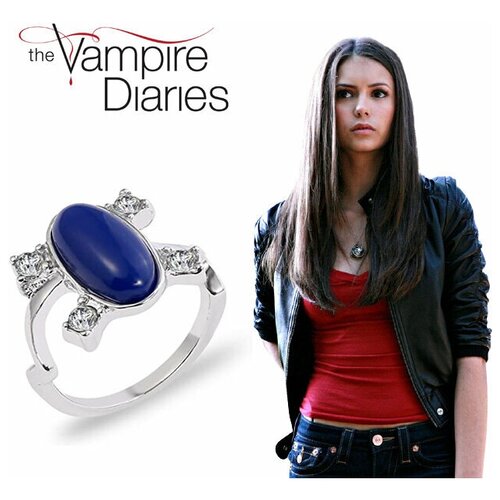 Кольцо, лазурит, размер 19, серебряный, синий