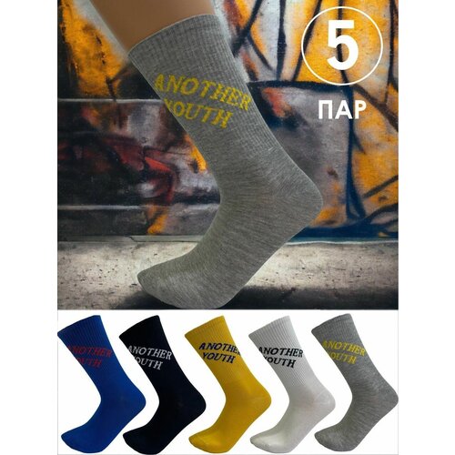фото Мужские носки шугуан, 5 пар, размер 40-44, черный, желтый