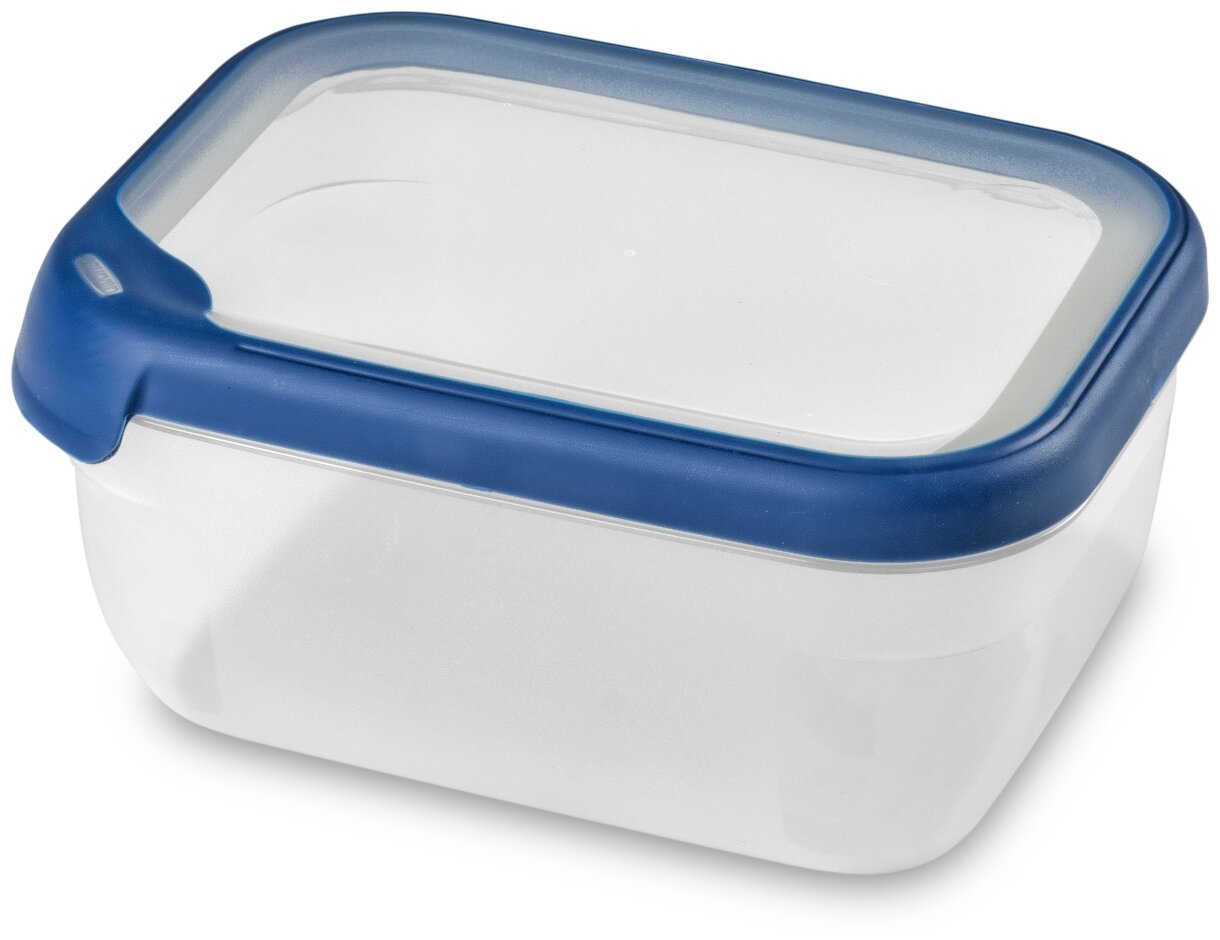 Емкость для морозилки и СВЧ GRAND CHEF 1.8л прямоугольная (синяя крышка) CURVER