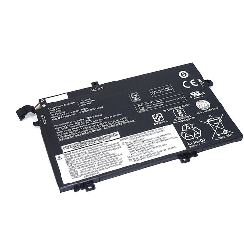 Аккумулятор L17M3P54 для ноутбука Lenovo ThinkPad L480 11.1V 4080mAh черный аккумулятор l17m3p54 для ноутбука lenovo thinkpad l480 11 1v 4080mah черный