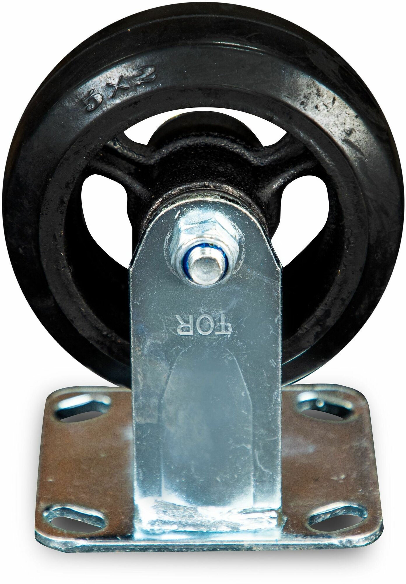 Большегрузное неповоротное колесо TOR FCd 54 (125 мм; обрезиненное (N)