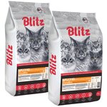 BLITZ SENSITIVE ADULT CAT TURKEY для взрослых кошек с индейкой (10 + 10 кг) - изображение