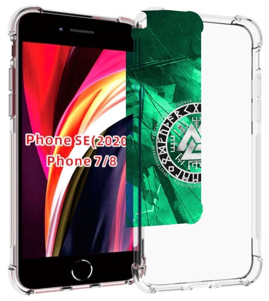 Чехол MyPads ассасин-крид-2020-рагнарек мужской для iPhone 7 4.7 / iPhone 8 / iPhone SE 2 (2020) / Apple iPhone SE3 2022 задняя-панель-накладка-бампер