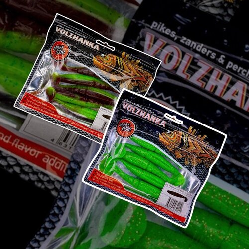 Силиконовая приманка Volzhanka BigMag Shad 100 в упак 5шт приманка для рыбалки набор из трёх упаковок набор из двух упаковок 749₽