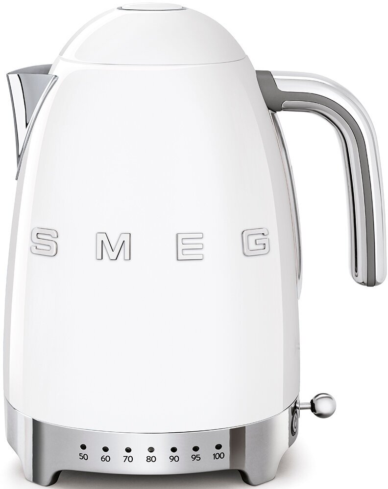 Электрический чайник Smeg KLF04 WHEU, ретро-стиль 50-х, 2400Вт, 1,7л