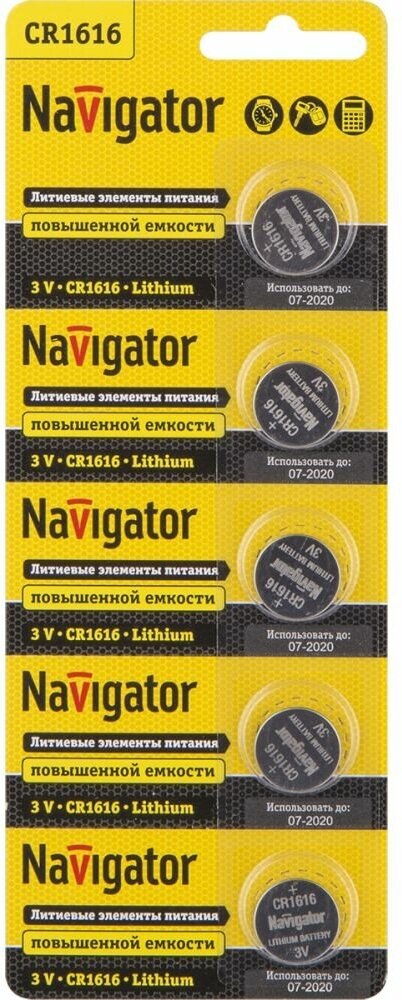 Элемент питания Navigator 94 779 NBT-CR1616-BP5