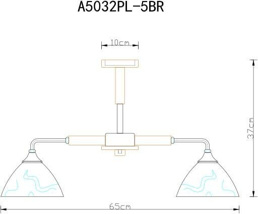 Люстра на штанге Arte Lamp Matthew A5032PL-5BR