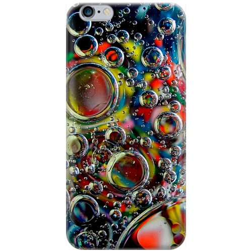 фото Ультратонкий силиконовый чехол-накладка для apple iphone 6s / 6 с принтом "маленькие пузырьки" gosso